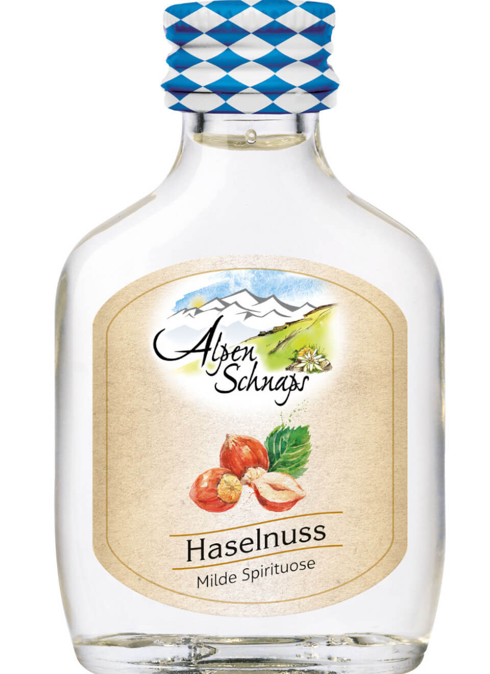 Alpenschnaps Haselnuss Mini 0,02 L