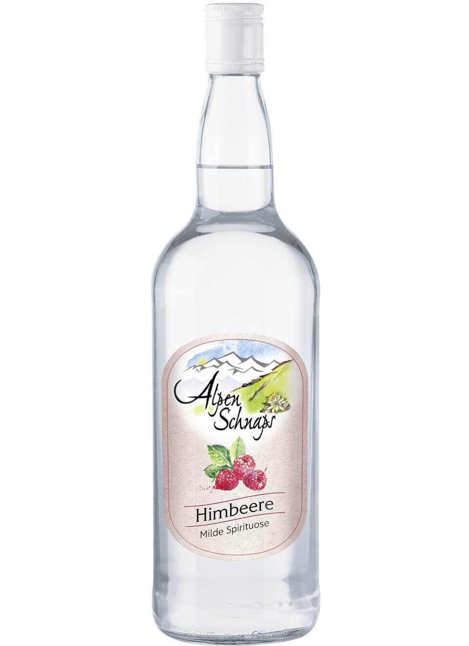 Alpenschnaps Steinbeisser Himbeere 1 L