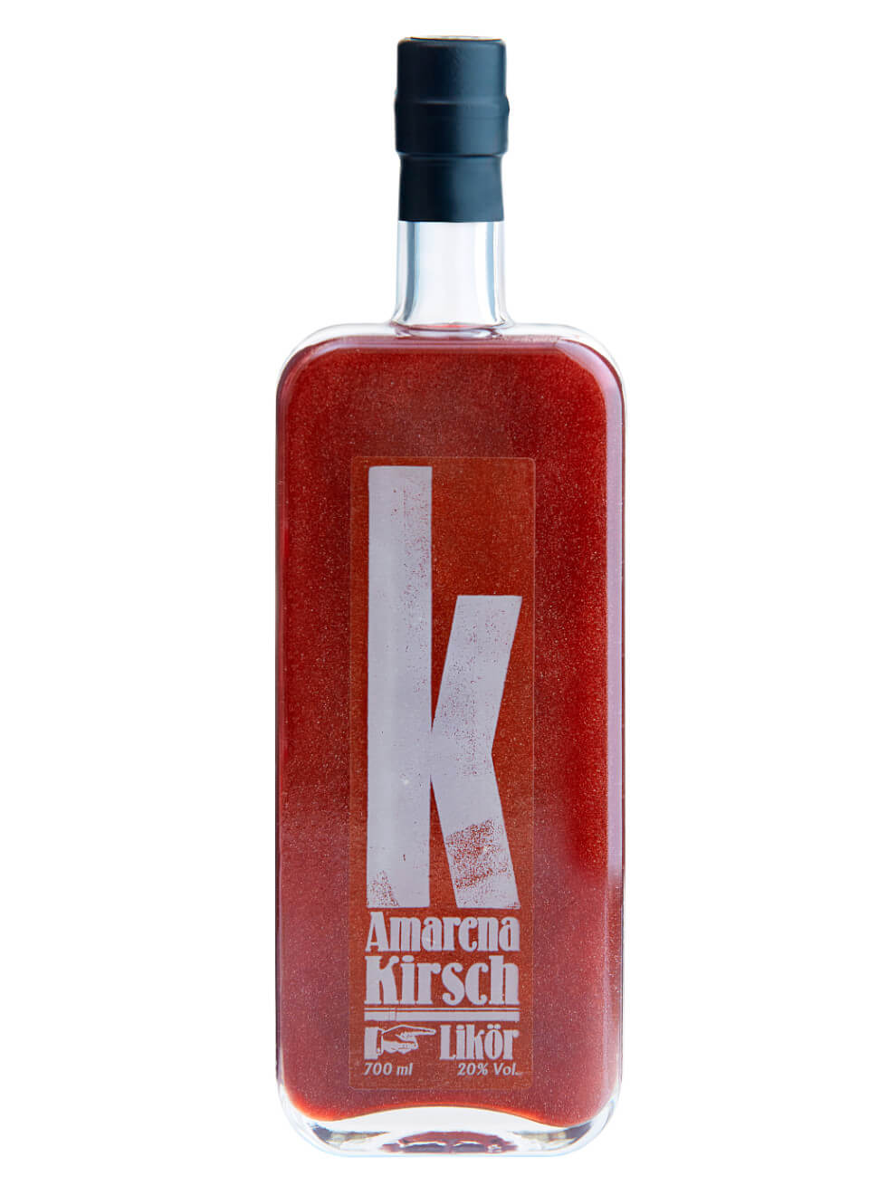 Amarena Kirsch Likör mit Glitzer 0,7 L