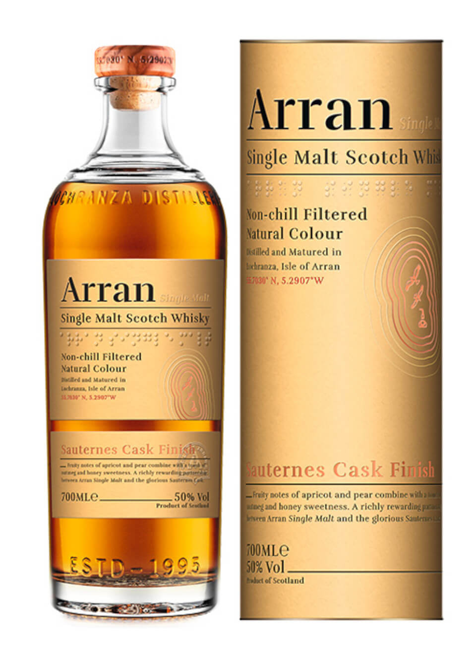 Arran Sauternes Cask Finish Single Malt Scotch Whisky 0,7 L