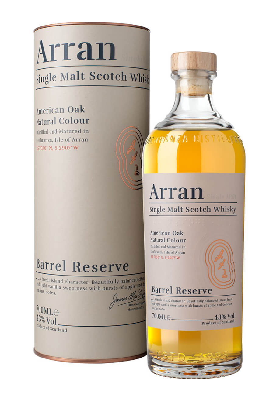 Arran Single Malt Scotch Whiskey American Oak Natural Colour Barrel Reserve 0,7 L