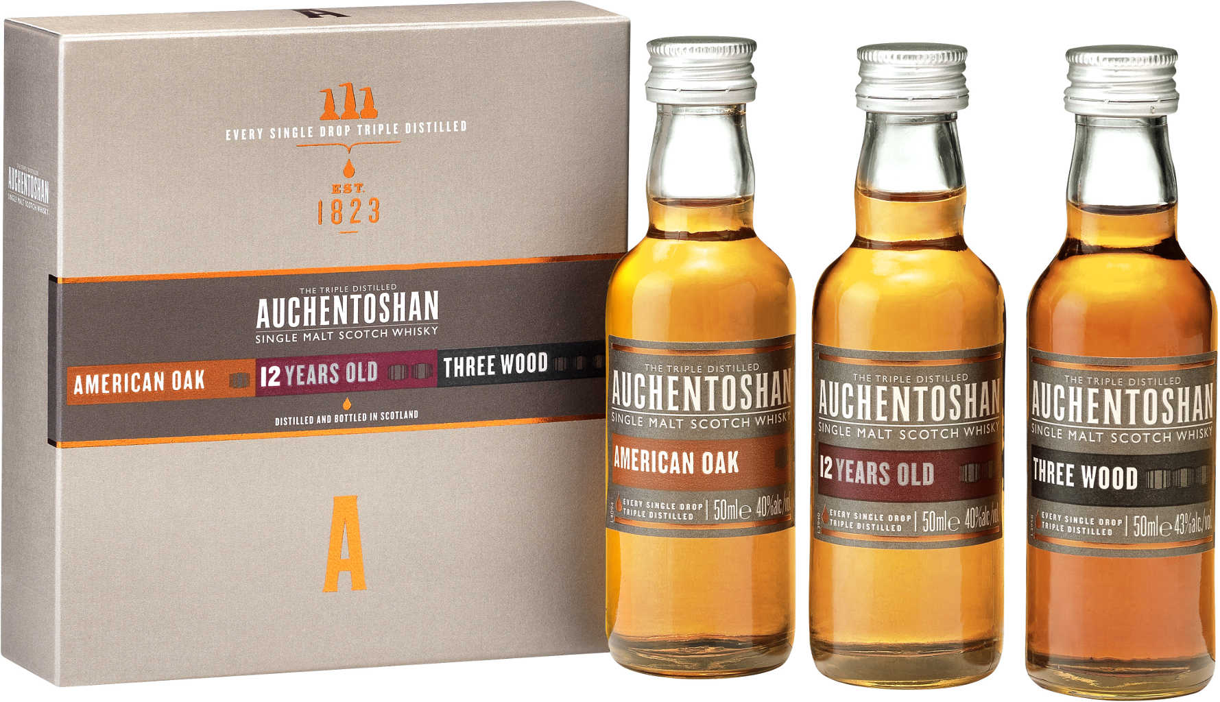 Auchentoshan Whisky Gift Collection Mini 3x 0,05 L