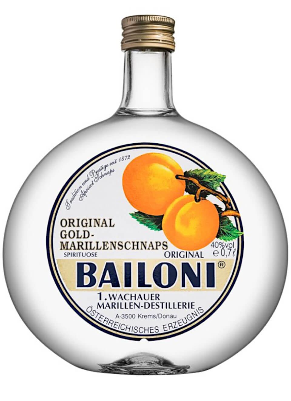 Bailoni Wachauer Gold Marillenschnaps 0,7 L
