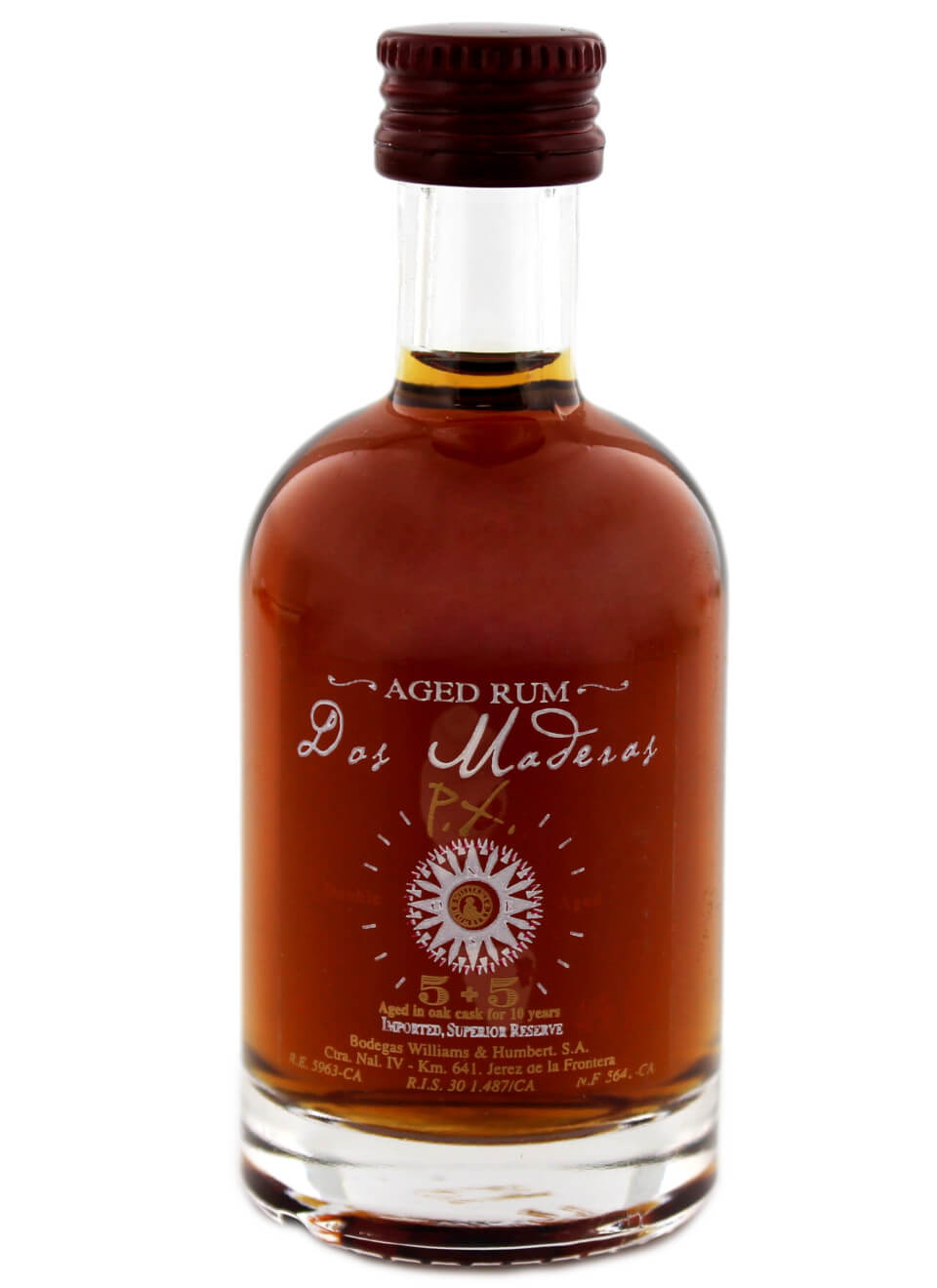 Dos Maderas PX Triple Aged 5+5 Jahre Rum Miniatur 0,05 L