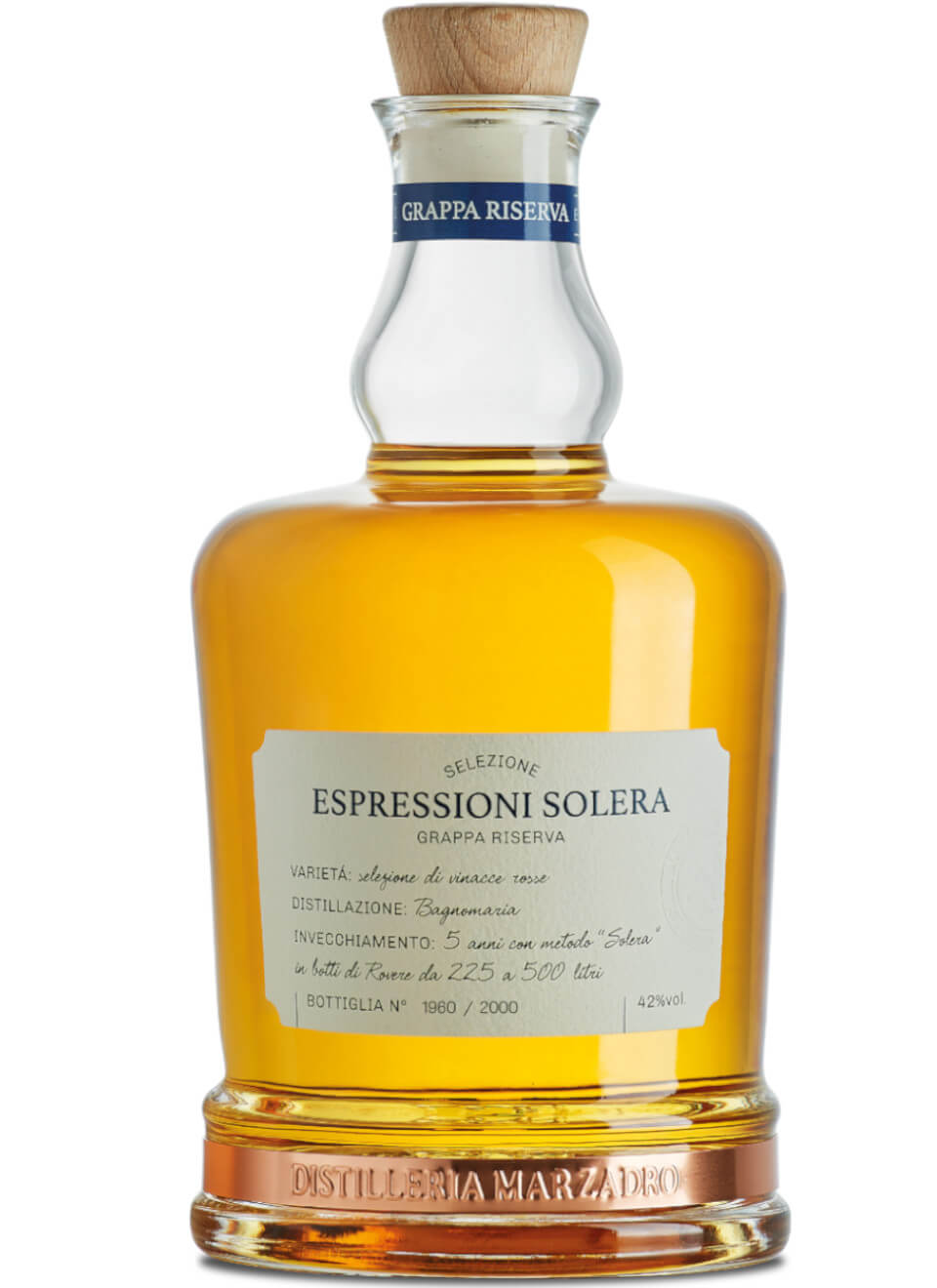 Grappa Marzadro Espressioni Solera 0,7 L