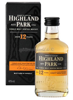 Highland Park 12 Years Single Malt Whisky Mini 0,05 L