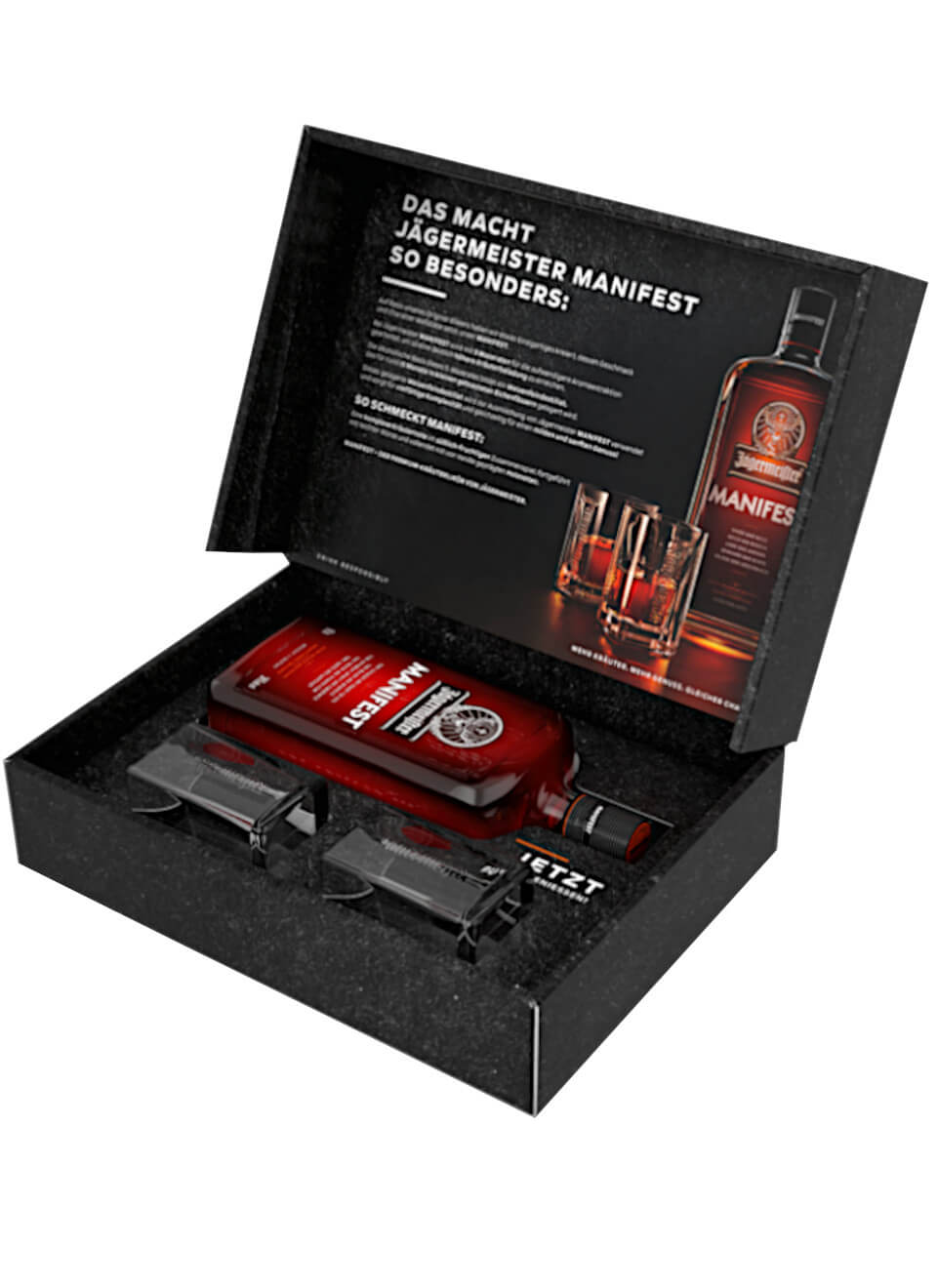 Jägermeister Manifest 0,5 L mit Shotgläser