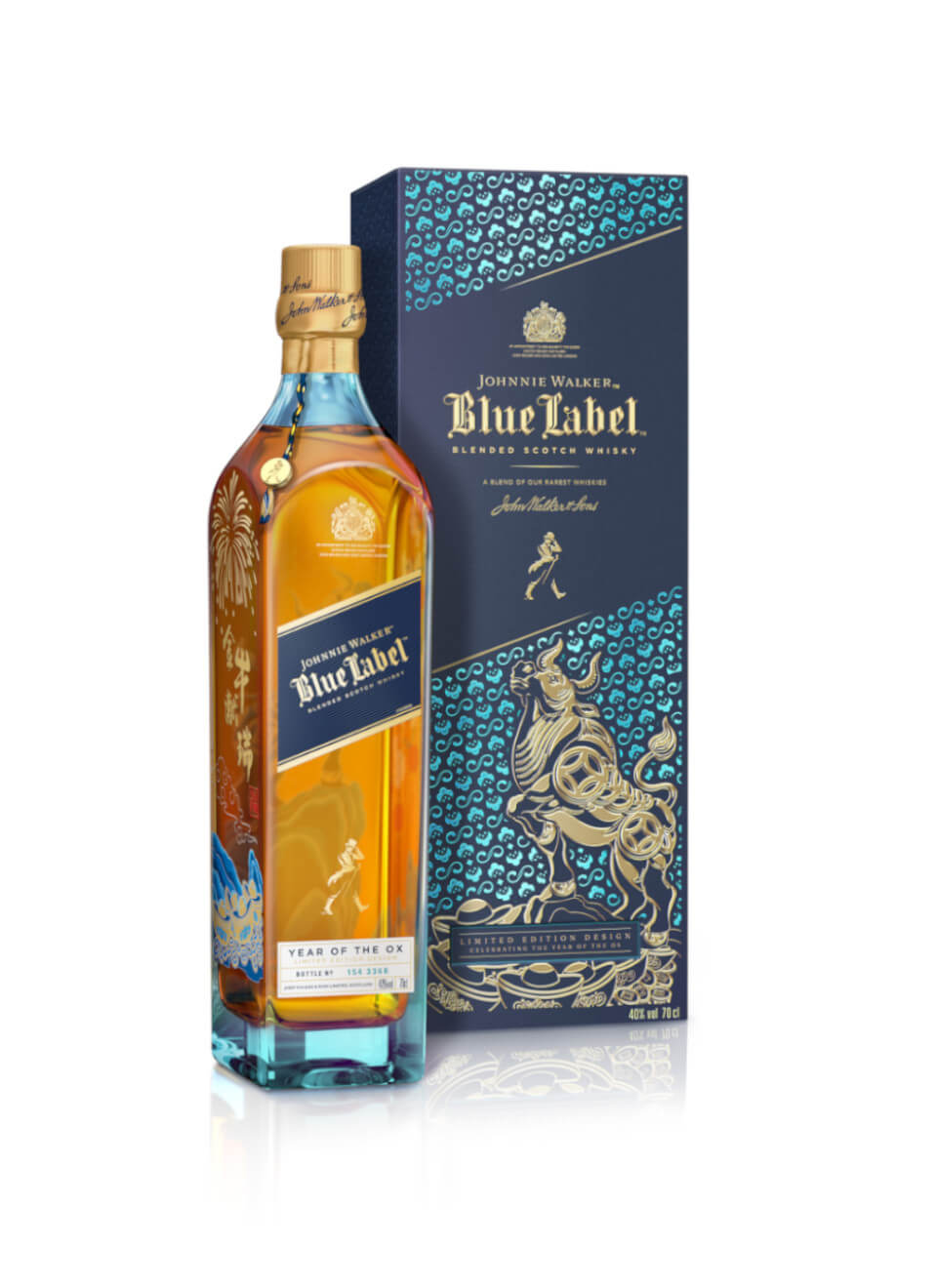 Johnnie Walker Blue Label Year of the Ox Chinese New Year Limited Edition Blended Scotch Whisky 0,7