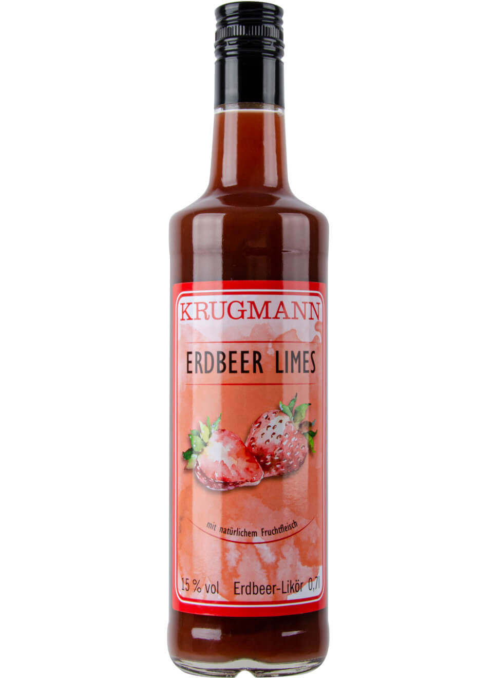 Krugmann Erdbeer Limes Likör 0,7 L