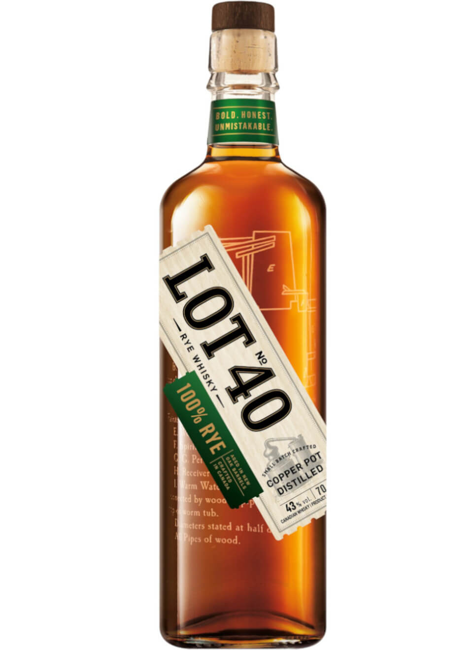 Lot No. 40 Canadian Rye Whisky 0,7 L