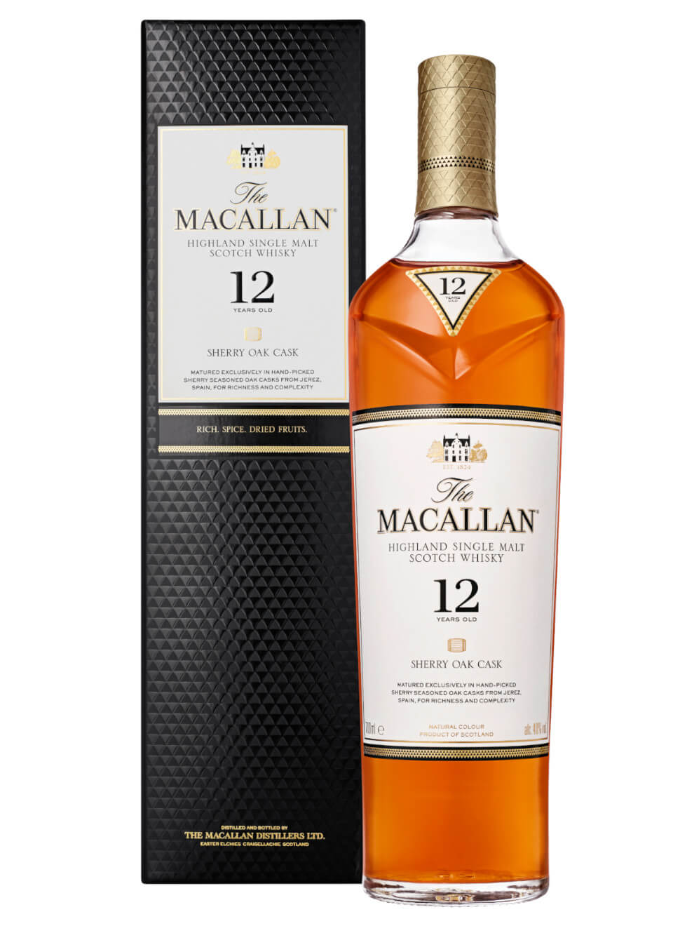 Macallan 12 Years Sherry Oak Single Malt Whisky 0,7 L