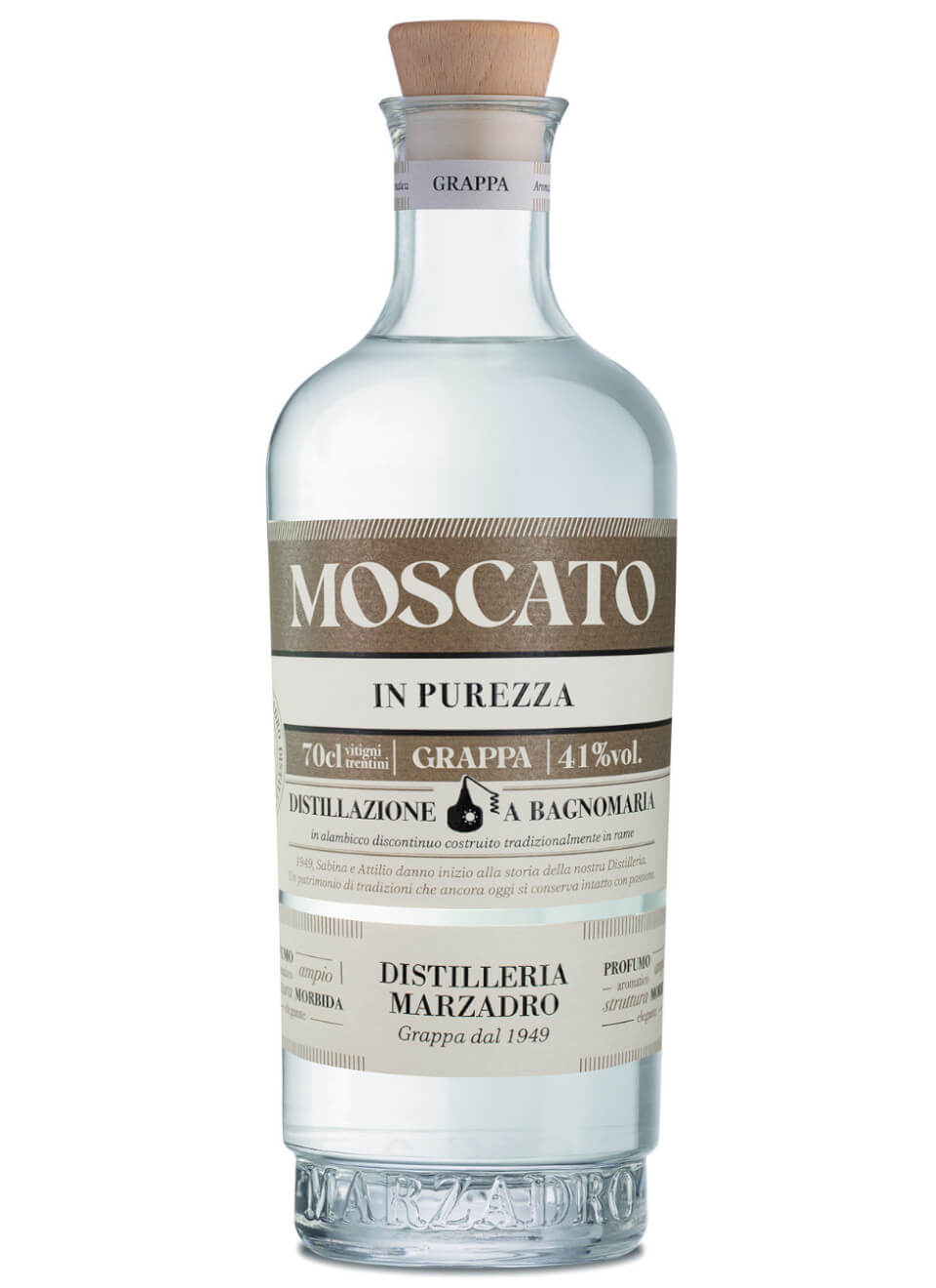 Marzadro Grappa Moscato 0,7 L