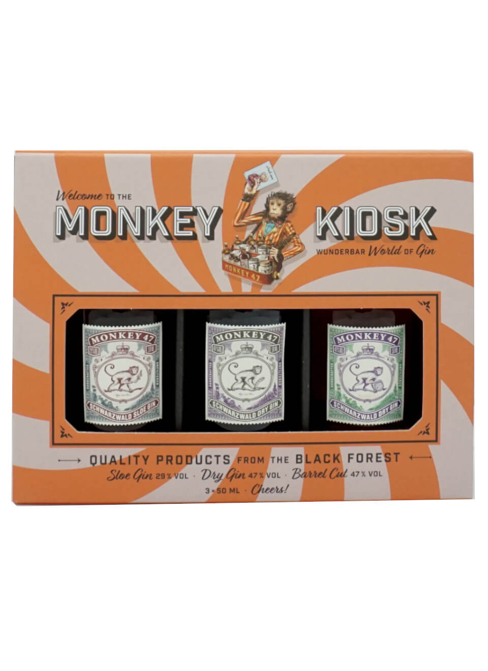 Monkey 47 Gin Kiosk 3x 0,05 L