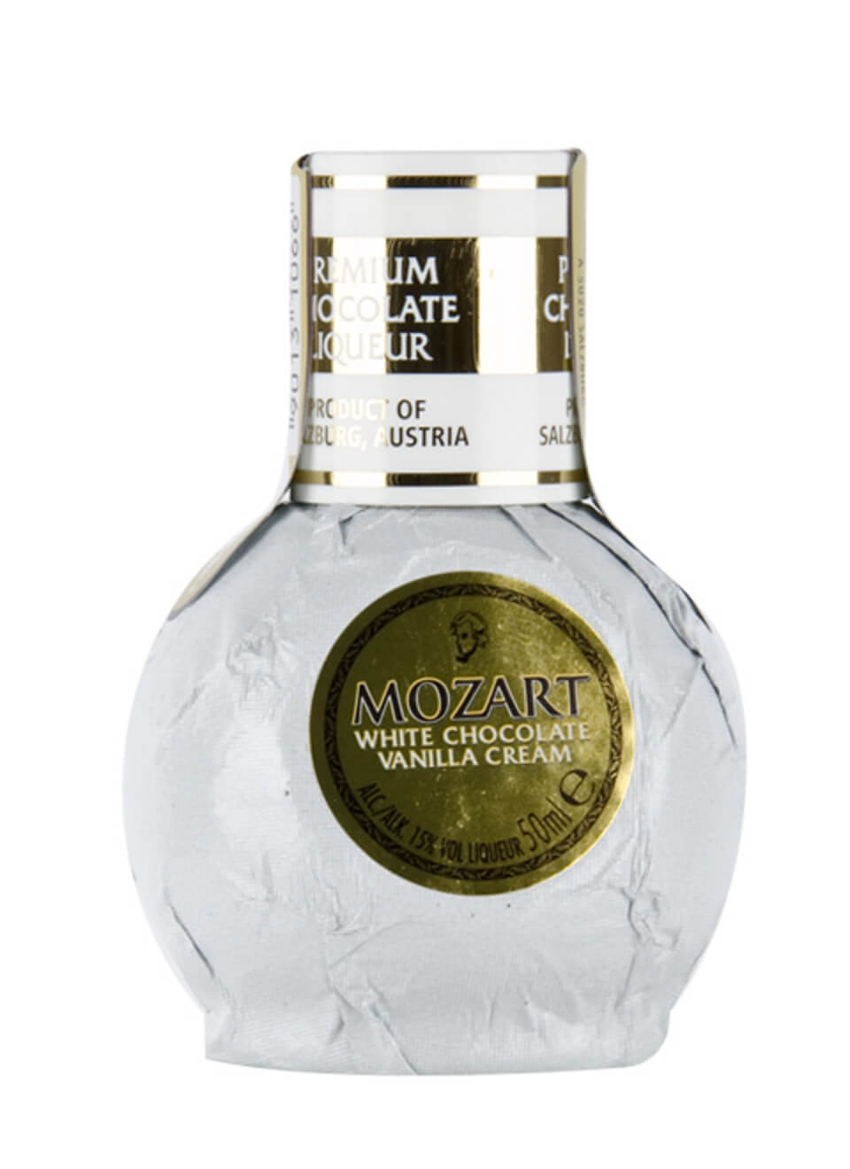 Mozart Chocolate White Vanilla Cream Likör Mini 0,05 L