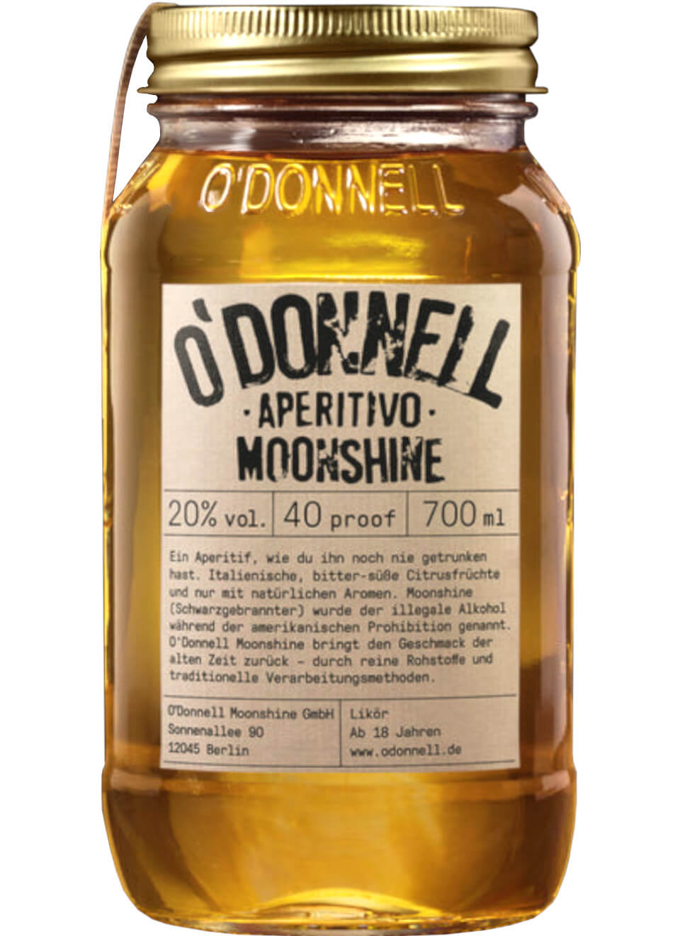 O'Donnell Moonshine Aperitivo Likör 0,7 L