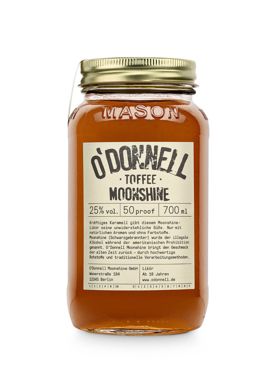 O'Donnell Moonshine Toffee Likör 0,7 L