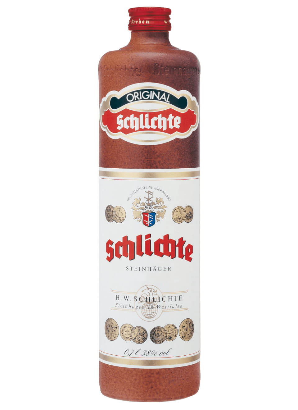 Original Schlichte Steinhäger Tonkrug 0,7 L