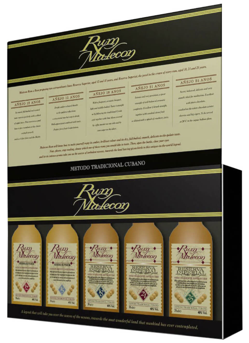 Ron Malecon Miniaturset 5x 0,05 L