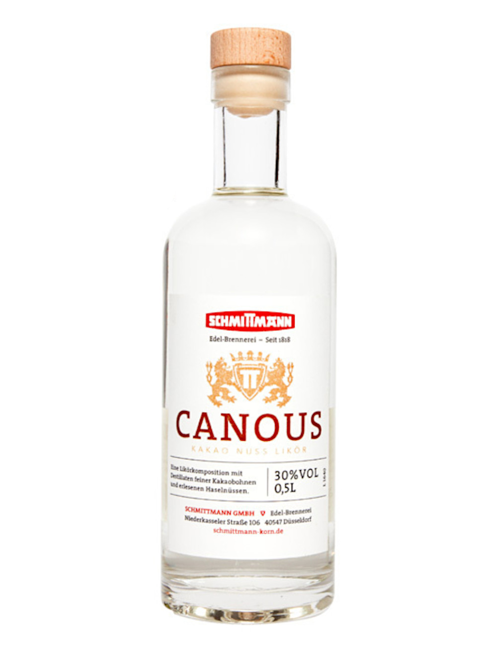 Schmittmann Canous Kakao-Nuss-Likör 0,5 L