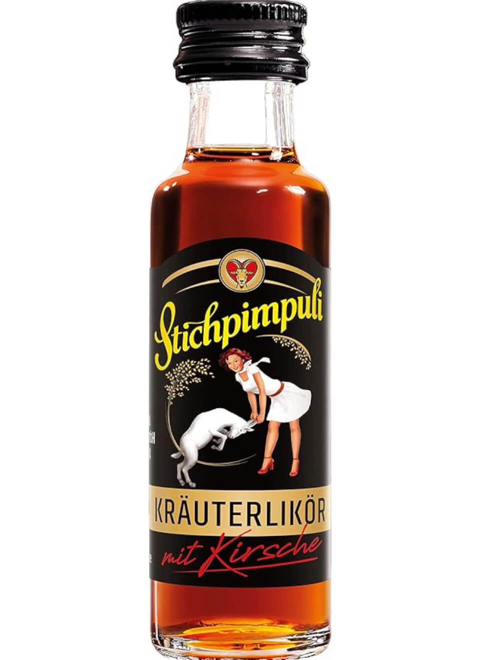 Stichpimpuli Bockforcelorum Kräuterlikör Miniatur 0,02 L