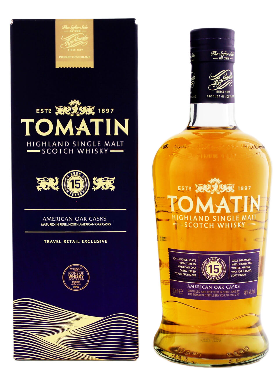 Tomatin 15 Years Highland Single Malt Scotch Whisky 0,7 L