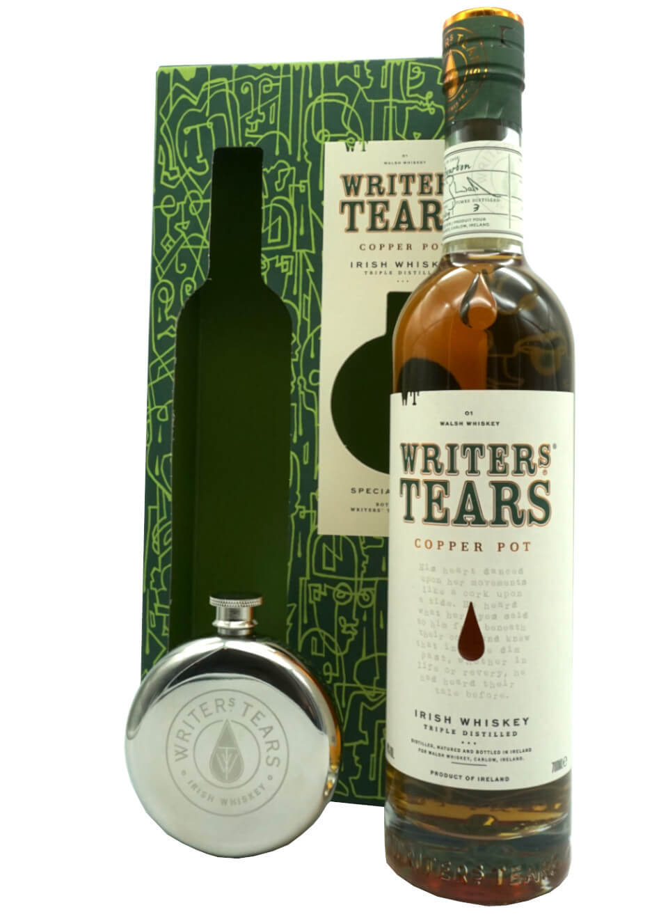Writers Tears Copper Pot Whiskey 0,7 L mit Flachmann