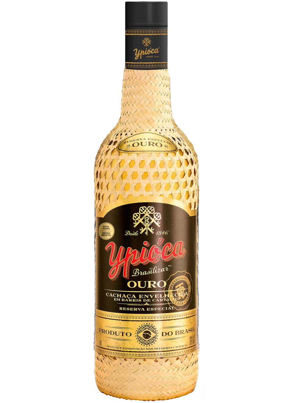 Ypioca Cachaça Ouro Reserva Carvalho 1 L